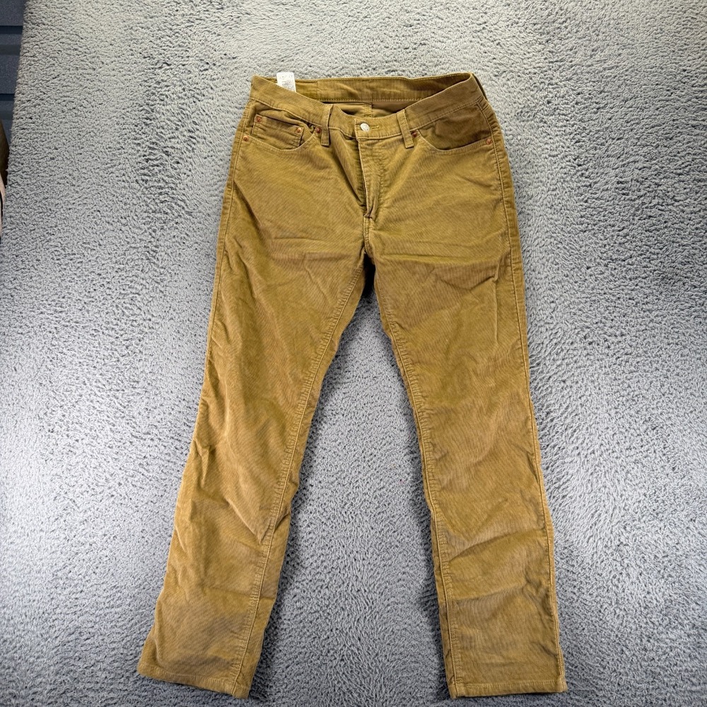 Levi's 511 Pant Men's 32x30 Brown Corduroy Cotton Chino Straight Preppy Business
